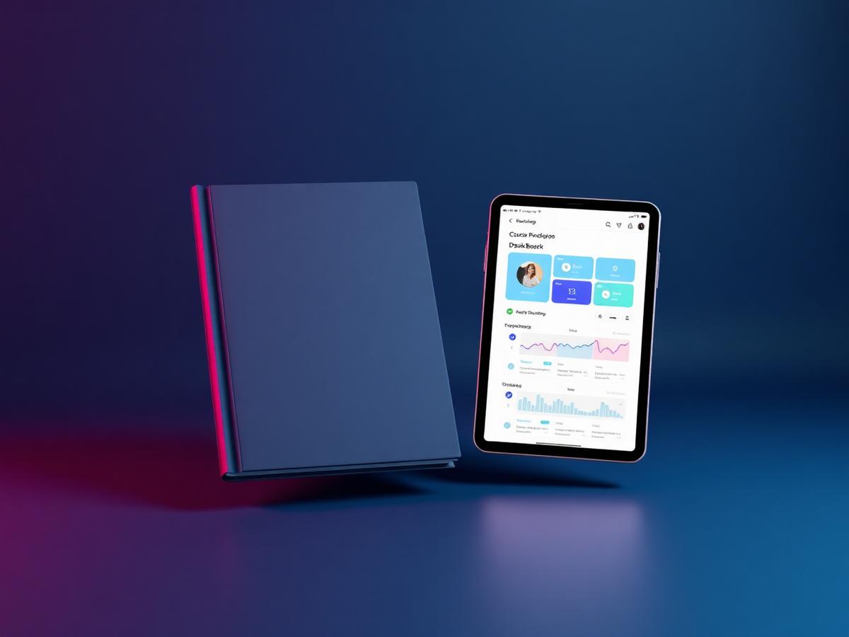 Money Mindset Reset™ workbook and SELF-LED Hub™ dashboard mockup